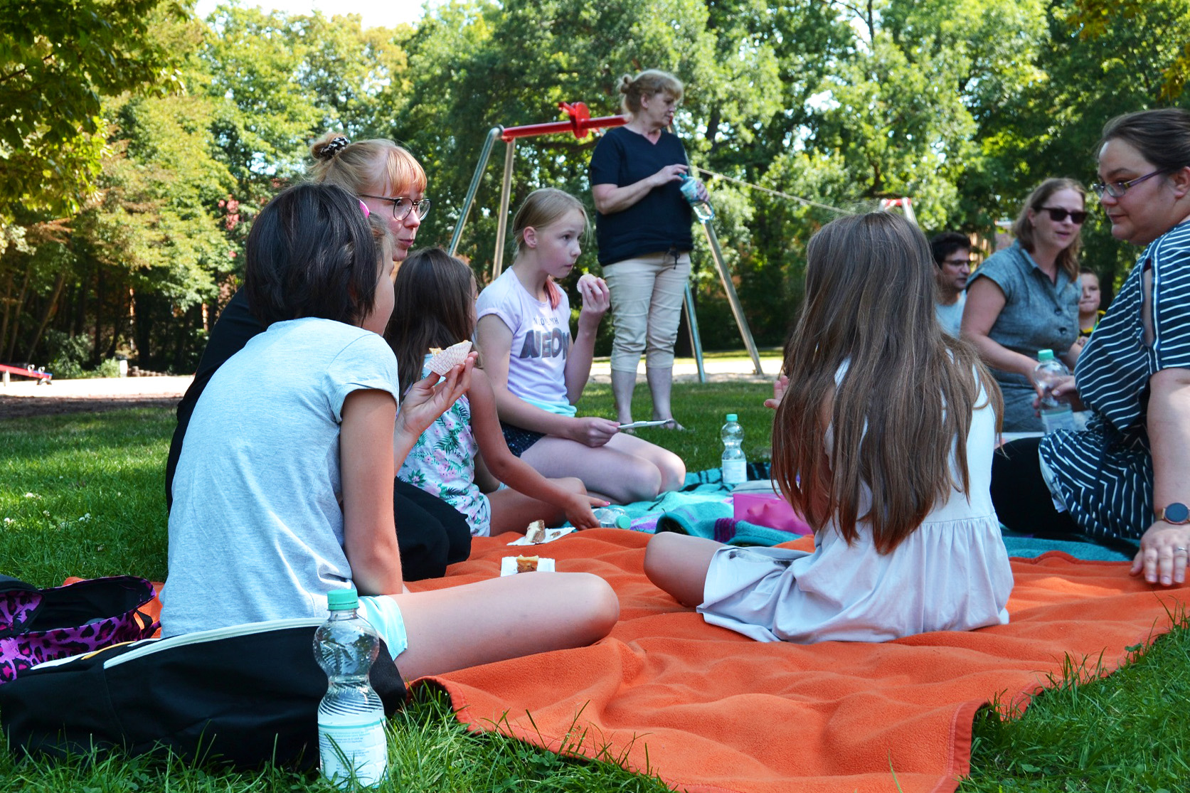 Mit den ASB-Kindern vom Über-MUT in einem der schönsten Naherholungsgebiete der Stadt Halle (Saale).