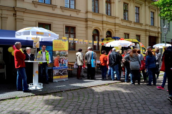 Der Arbeiter-Samariter-Bund auf dem 19. Sachsen-Anhalt-Tag in Köthen