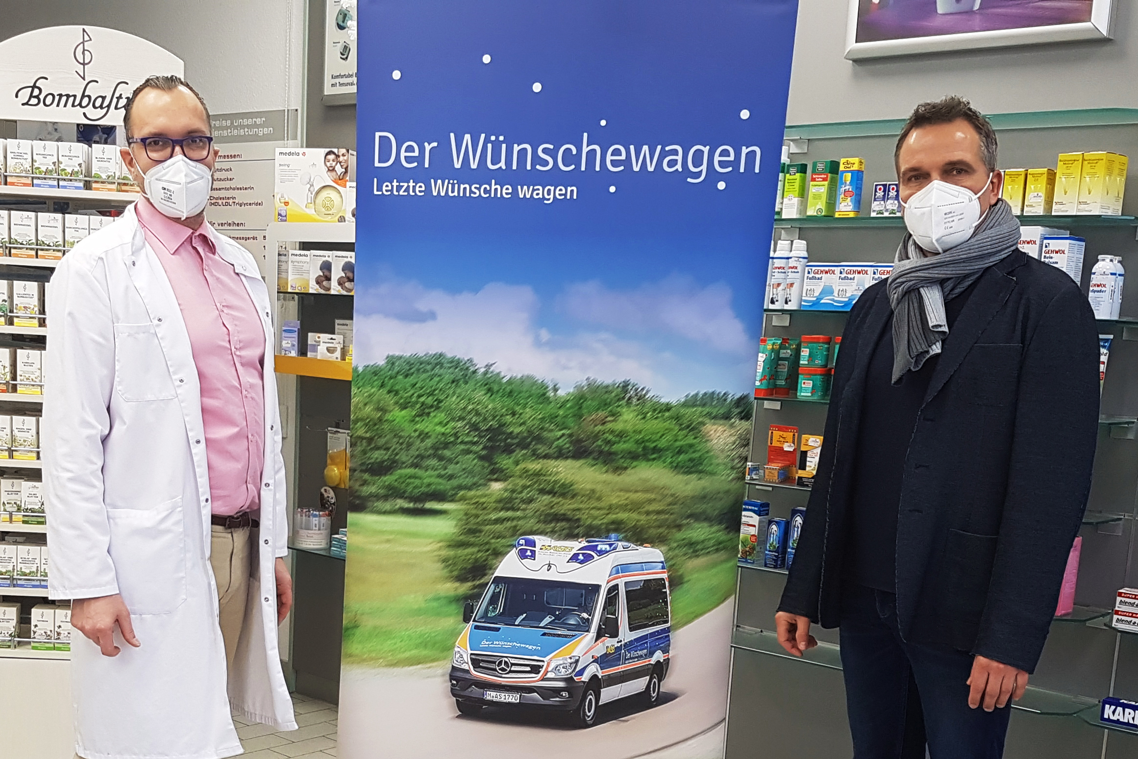 Kalender für den Wünschewagen! Apotheke im Kaufland-Center Bernburg spendet für palliativ-begleitendes Angebot des ASB.