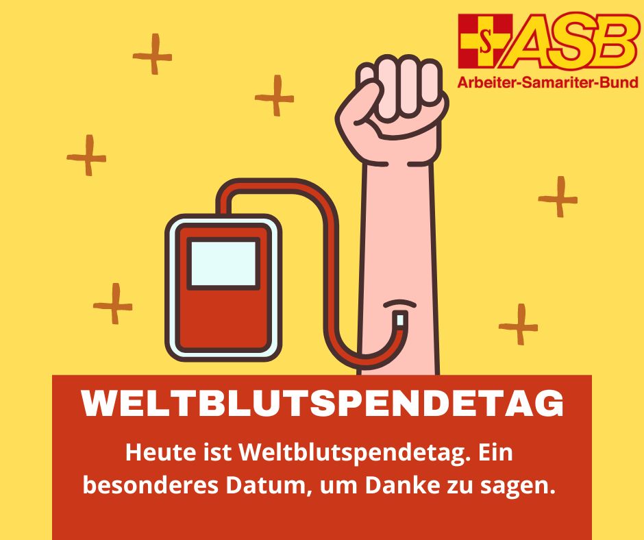 Heute ist Weltblutspendetag! Beim ASB-Regionalverband Salzlandkreis e.V. trifft sich regelmäßig ein Team von Blutspende-Lebensrettern!
